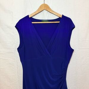 Elegant Blue Sleeveless Dress